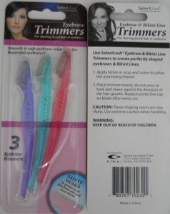 Select Lash 3 Count Precision Trimmers Shape & Shave Eyebrows and Bikini Lines