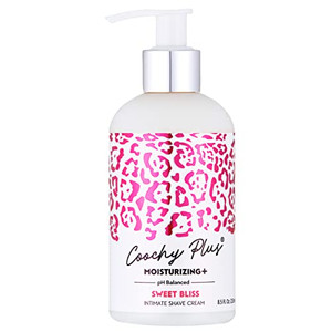 IntiMD Coochy Plus Intimate Shaving Cream SWEET BLISS For Pubic, Bikini Line, Armpit - Rash-Free With Patent-Pending MOISTURIZING+ Formula, Prevents