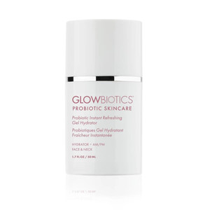 Glowbiotics Probiotic Instant Refreshing Gel Hydrator: Lightweight Moisturizer for Oily Skin, Restores Barrier & Calms Irritation with Vitamin C & Al