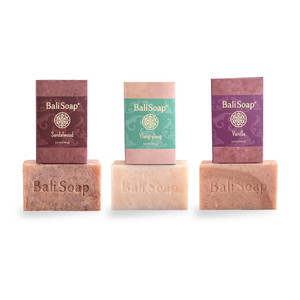 Bali Soap 3-Pack Handmade Natural Cold Processed Bar Soap for Daily Use with Plant-Based Oils, Purifying & Refreshing, Vegan