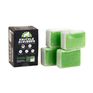 Knuckle Scrubber | Built-In Hand Scrubber | Cleans Grease, Oil, Paint & More. Heavy Duty Hand Cleaner for Auto Mechanics & Industrial Work | All Natu