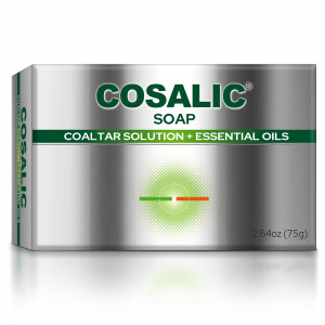 SALVE Cosalic Coal Tar Bathing Bar with Essential Oils (75 g / 2.64 oz) - Gentle Cleansing Bar for Daily Use Supports Smooth Healthy Looking Skin wit