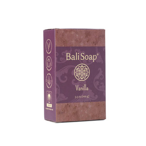 Bali Soap - Vanilla Natural Soap Bar for Men & Women - Vegan, Handmade, Exfoliating, Moisturizing Soap - 3 Pack, 3.5 Oz Each