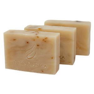 Naturistika Aloe and Calendula Soap Bar (3 Pack), Vegan and All Natural Handcrafted with Organic Oils. Face and Body Soap. For Men, Women and Teens.