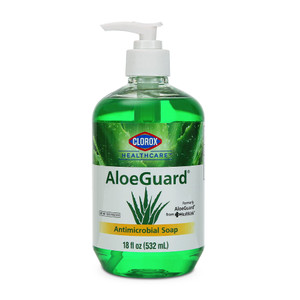 Clorox Healthcare AloeGuard Antimicrobial Liquid Hand Soap with Pump, Gentle and Moisturizing Hand Soap Bottle with Aloe Vera - Handwash for Healthca