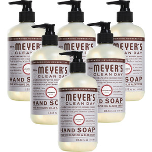 MRS. MEYER'S CLEAN DAY Hand Soap, Made with Essential Oils, Lavender, 12.5 fl. oz - Pack of 6