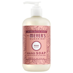 MRS. MEYER'S CLEAN DAY Hand Soap, Rose Scent, 12.5 Fl Oz Bottle