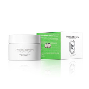 [3W8L] Pure Deep Cleansing Balm 3.38 oz | Makeup remover balm | Korean Skin care | Vegan Pore cleanser | Natural Deep Cleansing Balm for Sensitive &