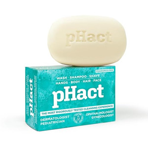 ANDREW LESSMAN pHact Moisture-Rich, Soap-Free Cleansing Bar. Natural Skin pH. Fragrance-Free. All Skin Types - Even Sensitive Skin. Hypoallergenic. D