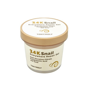 TONYMOLY 24K Snail Everywhere Repair Gel  Moisturizing & Rejuvenating Skincare for Face & Body with Snail Secretion Filtrate, Improves Texture & Ela