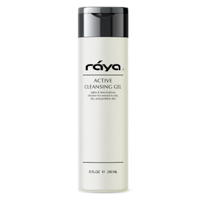 Raya Active Facial Cleansing Gel (G-107), Oil Control Cleanser with AHA and BHA, Deep Pore Gel for Oily and Break-Out Skin, Gentle Face Wash for Wome