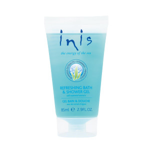 Inis the Energy of the Sea Refreshing Bath and Shower Gel - Travel Size Body Wash for Women and Men - Ocean Fresh Fragrance - 2.9 Fl Oz