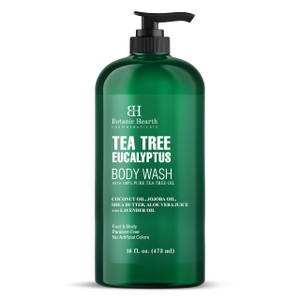 Botanic Hearth Eucalyptus & Tea Tree Body Wash  Refreshing & Invigorating Shower Gel for Men & Women, Helps Soothe Skin, Sulfate & Paraben Free  16