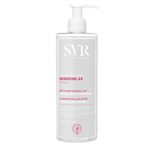 SVR Sensifine Micellar Water With Niacinamide. Soothing, Redness Relief Face Cleanser & Makeup Remover For Face, Eyes, Lips. Gentle, No Rinse Cleanse