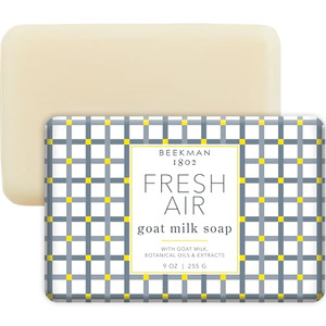Beekman 1802 Goat Milk Body Soap Bar - Fresh Air - Nourishes, Moisturizes & Hydrates - 100% Vegetable Soap with Lactic Acid - Good for Sensitive Skin