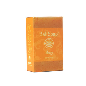 Bali Soap - Mango Natural Soap Bar for Men & Women - Vegan, Handmade, Exfoliating, Moisturizing - 3 Pack, 3.5 Oz Each