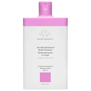 Drunk Elephant Scrubbi Bamboes Body Cleanser - 240 ml/8 fl oz - Sulfate-Free Body Scrub Wash - Clean Clinical Skincare - Cruelty-Free - Dermatologist
