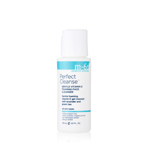 m-61 Perfect Cleanse | Daily Gentle, Foaming Gel Cleanser With Vitamin E, Lavender, Green Tea. For All Skin Types. Dermatologist and Allergy Tested,