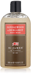 St James of London Sandalwood & Bergamot Body Wash, 16.9 Fl Oz