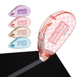 NEOACT 4 Pack Scrapbook Tape,Double Sided Tape Roller for Crafts Scrapbook Supplies,0.31In x 26 Ft Tape Runner Glue Tape for Scrapbooking Gift Wrappi