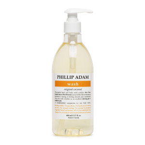 Phillip Adam Coconut Body Wash for All Skin Types - Sulfate Free and Gluten Free - All-Natural Based Ingredients - 13.5 Fl Oz