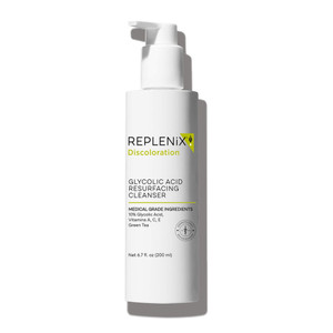 Replenix Glycolic Acid Resurfacing Facial Cleanser, Gentle Medical Grade Exfoliating Face Wash for Skin Discoloration (6.7 fl. oz)