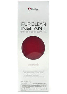 Wellgenix Puriclean Instant Complete Body Cleanser, 32 Fl Oz Fruit Punch, Premium Maximum Strength Herbal Cleanse Detox Drink, One Hour Detox Support