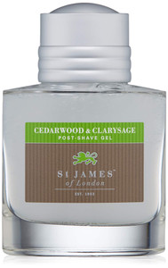 St James of London Cedarwood & Clarysage Post Shave Gel, 3.4 Fl Oz