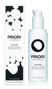 PRIORI Skincare Gentle Face Cleanser with Lactic Acid, Vitamins A, C, E Intense Hydration Light Exfoliation Women and Men All Skin Types Fragrance Fr