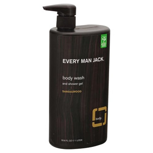 Every Man Jack Body Wash, Sandalwood 33.8-ounce Moisturizing