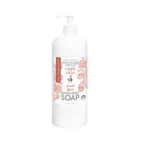 Soothing Touch, Hand and Body Soap, Wood Spice, 32 Fl Oz