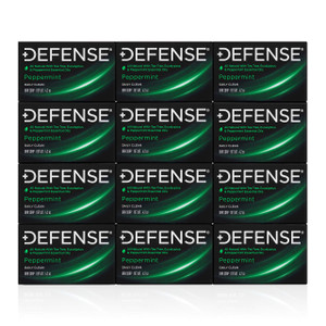 Defense Soap 12pk All Natural Peppermint Bar Soap for Men | Made by Wrestlers with Tea Tree Oil & Eucalyptus Oil to Promote Healthy Skin