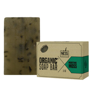 Ness Mens Soap Bar - Maritime Moss Scent, Natural Soap For Men With Organic Ingredients, Mens Bar Soap With Essential Oils, Moisturizing Bar Soap For