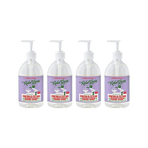 Rebel Green Liquid Hand Soap - Moisturizing Natural Bathroom & Kitchen Liquid Soap - Gentle Household Hand Wash (Lavender & Grapefruit, 16.90 Fl Oz (