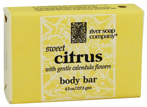 RIVER SOAP Sweet Citrus Soap Bar, 4.5 OZ