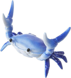 Sluswallow Blue New Japanese Creative Cute Crab Pen Holder Weightlifting Crabs Penholder Bracket Storage Rack Gift Stationery Pencil Holders and Pen