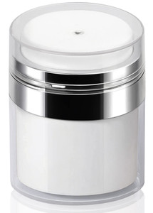 Airless Pump Jar - 0.5 Oz Lotion Dispenser with Pump Travel Container for Skincare, Refillable Empty Jars Vacuum Bottle for Moisturizer, Skincare, Ma