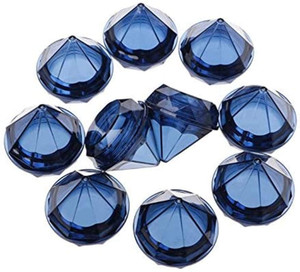 Healthcom 50 Pack 5 Gram5 ML Empty Clear Jars Diamond shaped Plastic Cosmetic Jars Makeup Samples Pot with Lids Trial Case Refillable Cosmetics Cream