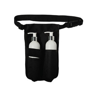 ForPro Double Bottle Holster Kit, Features Durable Cordura Fabric, Adjustable Strap, Includes Two 8 Ounce Bottles, Black