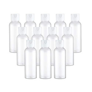 TANCANO Plastic Travel Bottles, Clear 3.4oz/100ml Empty Lotion Bottle Small Squeeze Bottle Containers with Flip Cap for Shampoo Conditioner Toiletrie