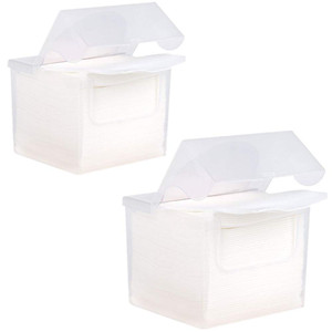 XICHEN 2 Box of 100 pcs Disposable Towel for Washing Face Cotton Pads Cosmetic Cotton Can be Wet and Dry