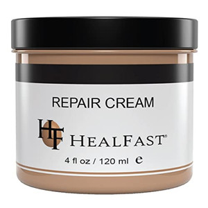 HealFast Sensitive Skin Repair Moisturizing Cream 4 Oz  For Dry, Itch Fights Rashes, Dryness, Stretch Marks, Sunburn and Bed Sores  Herbal and Foo