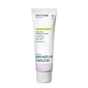 ATTITUDE Body Cream for Sensitive Skin with Oat, EWG Verified, Dermatologically Tested, Vegan, Chamomile, 8 Fl Oz