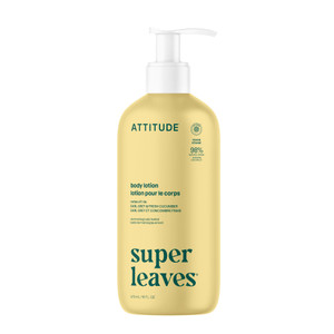 ATTITUDE Body Lotion, EWG Verified, Vegan & Cruelty-Free, Hydrating Moisturizer for Dry Skin, Non-Greasy Skin Care, Earl Grey & Fresh Cucumber Scent,