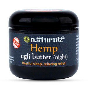 Ugli Butter Hemp Night Cream 4oz Calming Nightly Hemp Topical with Soothing Lavender, Calming Chamomile & Relaxing Passionflower. Ease Restless Musc