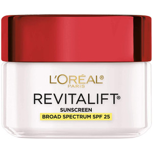 L'Oréal Paris Revitalift Anti-Wrinkle and Firming Face Moisturizer with SPF 25, Pro-Retinol and Centella Asiatica, Paraben Free, 1.7 oz (Packaging ma