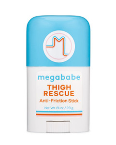 Pack of 2 - Megababe Thigh Rescue Anti-Chafe Stick Travel Size Summer Vacation Essentials | Prevents Skin Chafe & Irritation | 0.81 Ounces Each