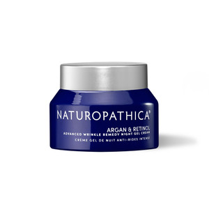 Naturopathica Argan & Retinol Wrinkle Remedy Night Gel Cream, Overnight Retinol Moisturizer to Help Improve Fine Lines and Wrinkles, Face Moisturizer