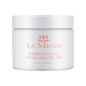 Le Mieux Pomegranate Massage Cream - Aromatic Moisturizing Neck & Face Massage Cream with Algae, Hyaluronic Acid & Botanical Oils, No Parabens or Sul