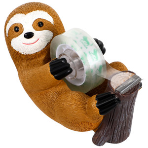 Angoily Animal Tape Dispenser Resin Sloth Staue Washi Tape Cutter Office Tape Holder for Home Office Supplies